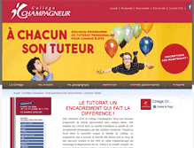 Tablet Screenshot of champagneur.qc.ca